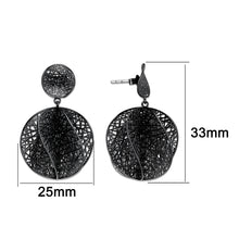 Load image into Gallery viewer, 4W012 - Earring, Brass, TIN Cobalt Black , , No Stone