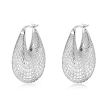 Load image into Gallery viewer, 4W013 - Earring, Brass, Imitation Rhodium, , No Stone