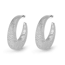 Load image into Gallery viewer, 4W019 - Earring, Brass, Imitation Rhodium, , No Stone