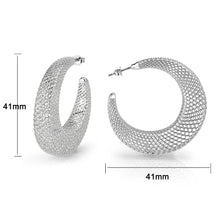 Load image into Gallery viewer, 4W019 - Earring, Brass, Imitation Rhodium, , No Stone