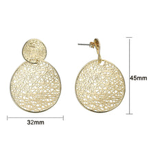 Load image into Gallery viewer, 4W029 - Earring, Brass, Imitation Gold, , No Stone