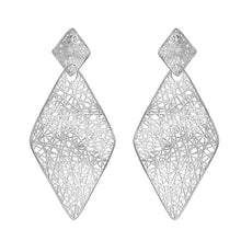 Load image into Gallery viewer, 4W034- Earring, Brass, Imitation Rhodium , No Stone