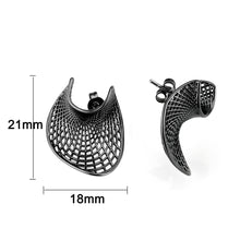 Load image into Gallery viewer, 4W039 - Earring, Brass, TIN Cobalt Black  , No Stone