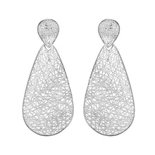Load image into Gallery viewer, 4W043 - Earring, Brass, Imitation Rhodium , No Stone