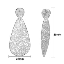 Load image into Gallery viewer, 4W043 - Earring, Brass, Imitation Rhodium , No Stone