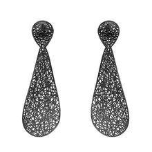 Load image into Gallery viewer, 4W045 - Earring, Brass, TIN Cobalt Black  , No Stone