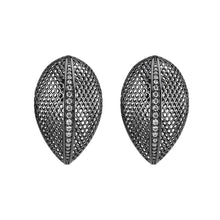 Load image into Gallery viewer, 4W048 - Earring, Brass, TIN Cobalt Black  , No Stone