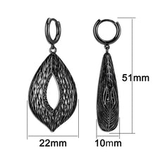 Load image into Gallery viewer, 4W057 - Earring, Brass, TIN Cobalt Black  , No Stone