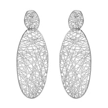Load image into Gallery viewer, 4W061 - Earring, Brass, Imitation Rhodium Plated , No Stone