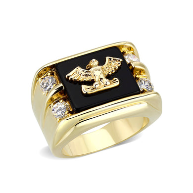 LO5M013 - IP Gold(Ion Brass Ring with Epoxy