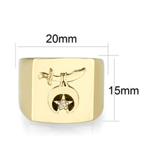 Load image into Gallery viewer, LO5M022 -Ion Gold Plated  Brass Ring with No  Stone