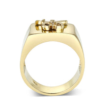 Load image into Gallery viewer, LO5M022 -Ion Gold Plated  Brass Ring with No  Stone