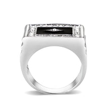 Load image into Gallery viewer, LO5M069 - Rhodium Plated Brass Ring with  Epoxy