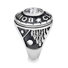 Load image into Gallery viewer, LO5S093 -  Sterling Sliver Ring with CZ  in Clear No Plated