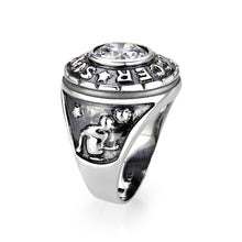 Load image into Gallery viewer, LO5S158- Sterling Silver   Ring with AAA Grade CZ  in Clear High Polished(No Plated)