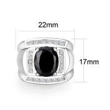 Load image into Gallery viewer, LO5S159- Sterling Silver   Ring with AAA Grade CZ   High Polished(No Plated)