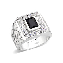 Load image into Gallery viewer, LO5S160- Sterling Silver   Ring with AAA Grade CZ   High Polished(No Plated)