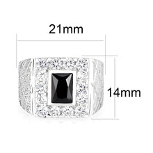Load image into Gallery viewer, LO5S160- Sterling Silver   Ring with AAA Grade CZ   High Polished(No Plated)