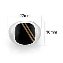 Load image into Gallery viewer, LO5S161- Sterling Silver   Ring with Epoxy   High Polished(No Plated)
