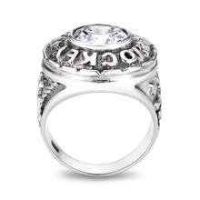Load image into Gallery viewer, LO5S162- Sterling Silver   Ring with Clear CZ   High Polished(No Plated)