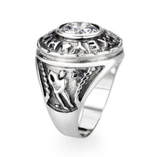 Load image into Gallery viewer, LO5S162- Sterling Silver   Ring with Clear CZ   High Polished(No Plated)