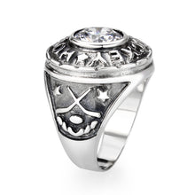 Load image into Gallery viewer, LO5S162- Sterling Silver   Ring with Clear CZ   High Polished(No Plated)