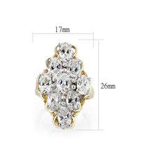 Load image into Gallery viewer, LO5W005- IP Gold Plated Ring with CZ In Clear