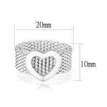 Load image into Gallery viewer, LO5W008- Rhodium Plated Ring with No Stone