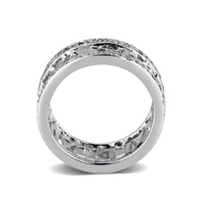 Load image into Gallery viewer, LO5W048- Rhodium Plated Brass Ring with CZ  In Clear