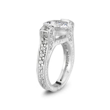 Load image into Gallery viewer, LO5S053- Sterling Silver Ring with CZ In Clear High Polished( NO Plating)