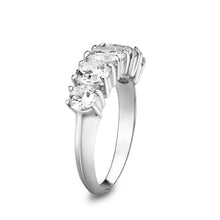 Load image into Gallery viewer, LO5S078- Sterling Silver Ring with CZ In Clear High Polished( NO Plating)