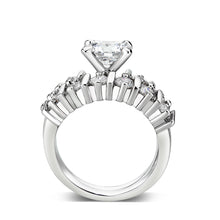 Load image into Gallery viewer, LO5W098- Rhodium Plated Brass Ring with CZ In Clear