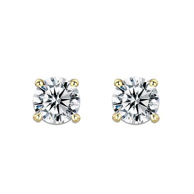 LO5W110 - Rhodium Brass Earrings with AAA Grade CZ  in Clear