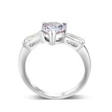 Load image into Gallery viewer, LO5S203- Sterling Silver Ring with CZ In light Amethyst  High Polished( NO Plating)