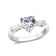 Load image into Gallery viewer, LO5S203- Sterling Silver Ring with CZ In light Amethyst  High Polished( NO Plating)