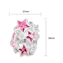 Load image into Gallery viewer, LO5S207- Sterling Silver Ring with CZ IN Pink  High Polished( NO Plating)