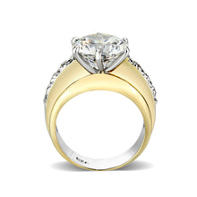 Load image into Gallery viewer, LO5S209- Sterling Silver Ring with CZ In Clear 2-Tone