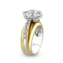Load image into Gallery viewer, LO5S209- Sterling Silver Ring with CZ In Clear 2-Tone
