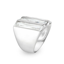 Load image into Gallery viewer, LO5S219- Sterling Silver Ring with CZ In Clear High Polished( NO Plating)