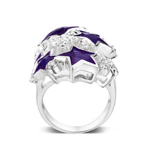 Load image into Gallery viewer, LO5S221- Sterling Silver Ring with CZ In Amethyst High Polished( NO Plating)