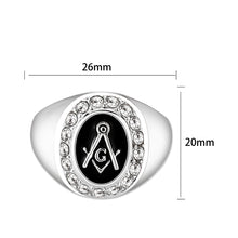 Load image into Gallery viewer, LO5S226- Sterling Silver Ring with  Epoxy  In Black High Polished( NO Plating)