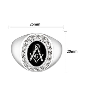 LO5S226- Sterling Silver Ring with  Epoxy  In Black High Polished( NO Plating)