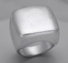 Load image into Gallery viewer, LOA845 - Matte Rhodium Brass Ring with No Stone
