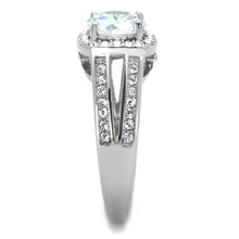 Load image into Gallery viewer, TK2043 - High polished (no plating) Stainless Steel Ring with AAA Grade CZ  in Clear