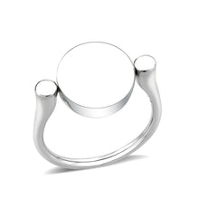 Load image into Gallery viewer, TK385404 - High polished (no plating) Stainless Steel Ring with Top Grade Crystal in Clear