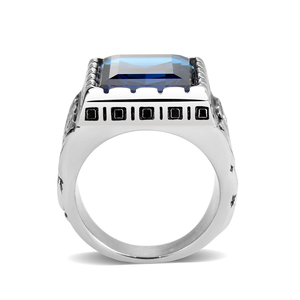 TK3913 - High polished (no plating) Stainless Steel Ring with Top Grad ...