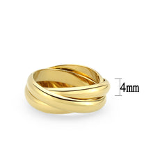 Load image into Gallery viewer, TK3920G - IP Gold(Ion Plating) Stainless Steel Ring with NoStone in No Stone