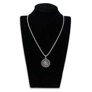 TK3921 - High polished (no plating) Stainless Steel Chain Pendant with NoStone in No Stone