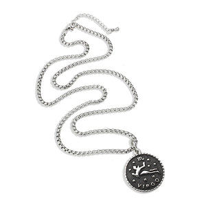 TK3922 - High polished (no plating) Stainless Steel Chain Pendant with NoStone in No Stone