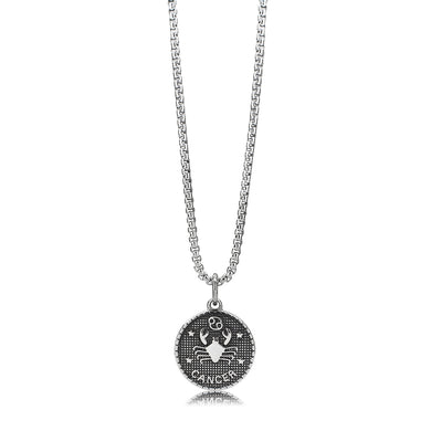 TK3923 - High polished (no plating) Stainless Steel Chain Pendant with NoStone in No Stone